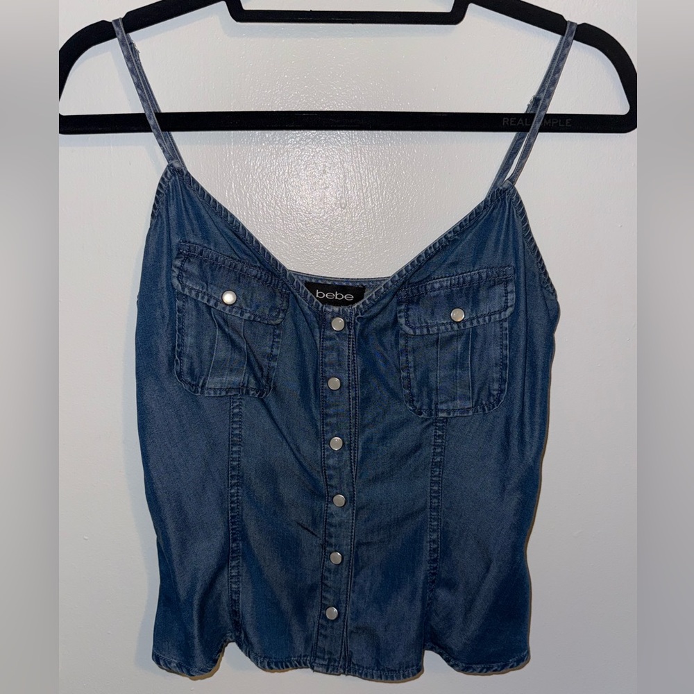 Bebe Denim tank